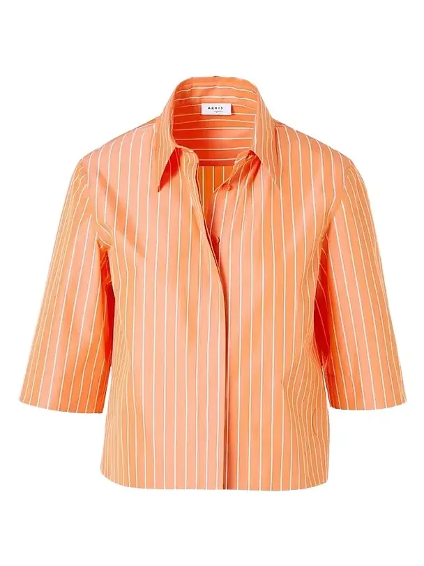 Akris punto Women's Cotton Striped Blouse