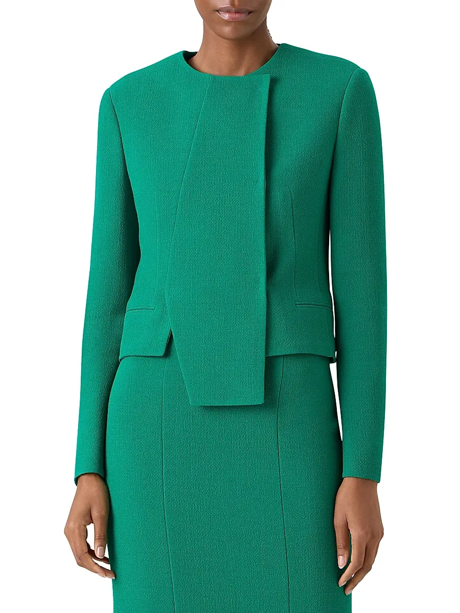 Akris Women's Emilio Wool Short Jacket | Thumbnail 3