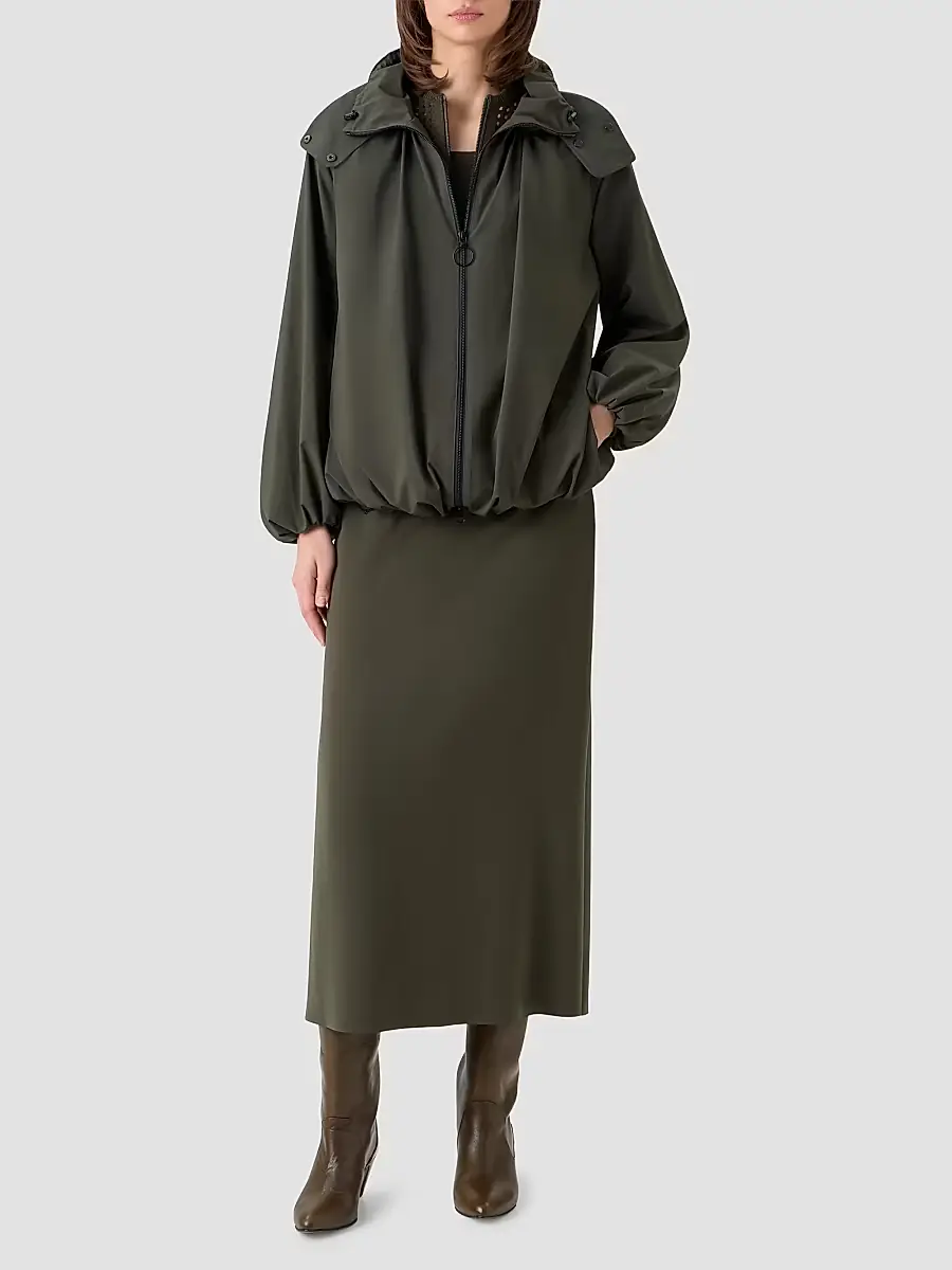 Akris punto Women's Short Parachute Taffeta Parka | Thumbnail 2 Akris punto Women's Short Parachute Taffeta Parka | Thumbnail 2