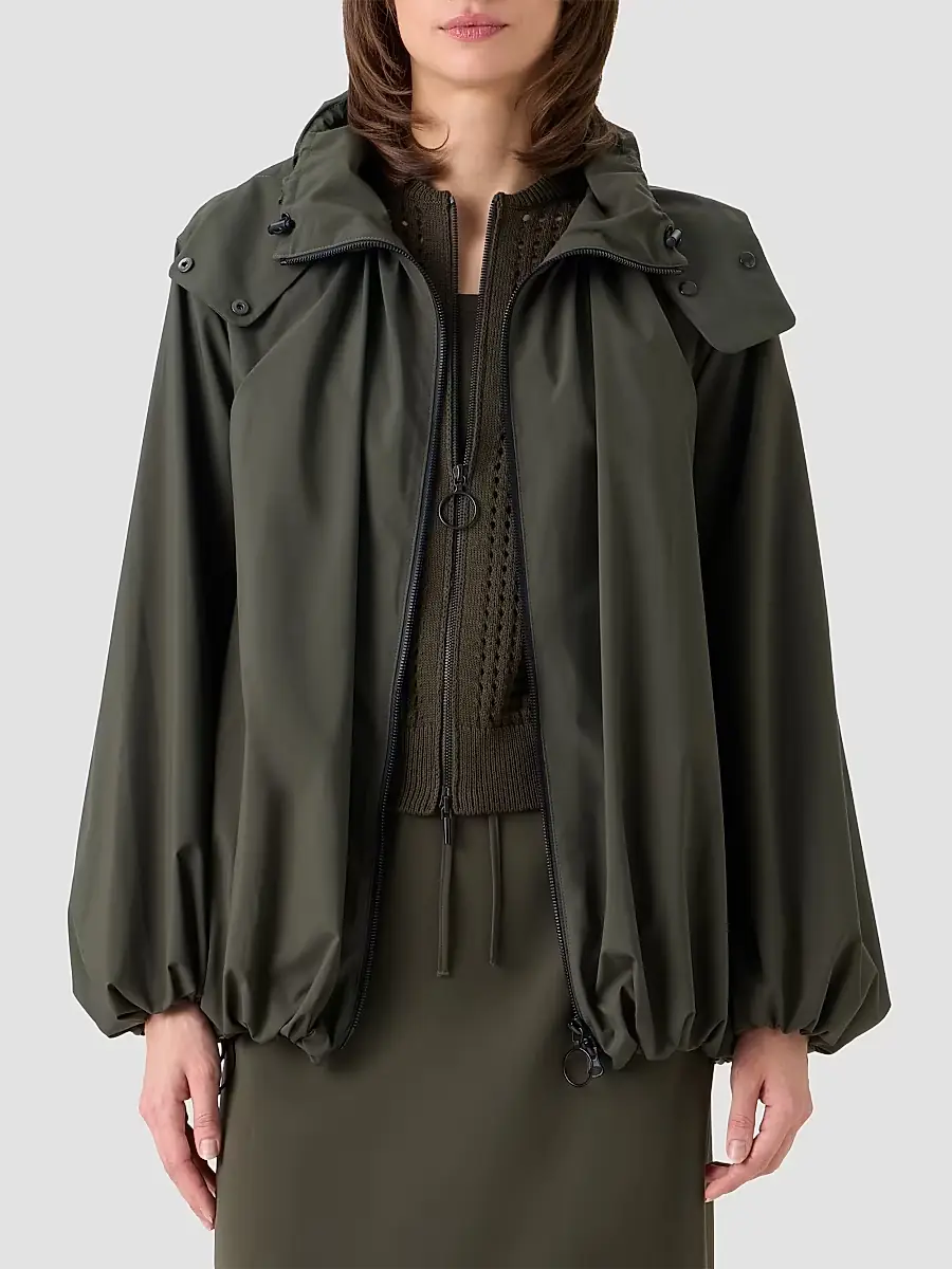 Akris punto Women's Short Parachute Taffeta Parka | Thumbnail 4 Akris punto Women's Short Parachute Taffeta Parka | Thumbnail 4