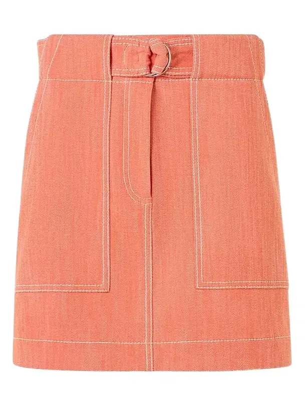 Women's Denim Cargo Skirt