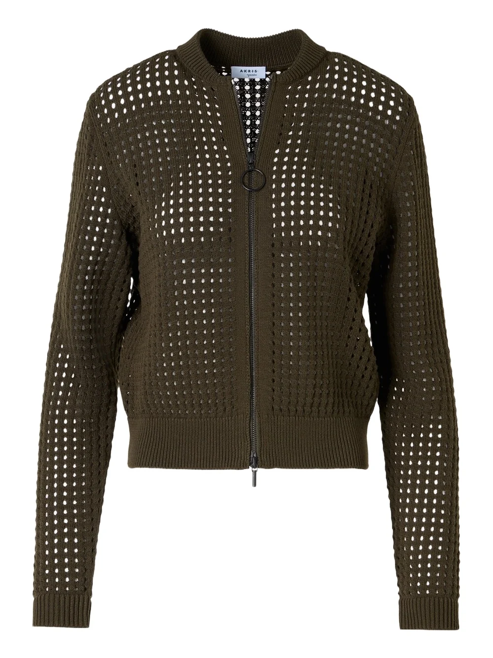 Akris punto Women's Net Cotton Bomber Cardigan