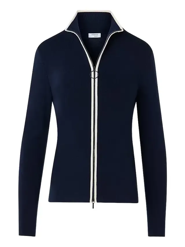 Women's Wool Zip-Front Cardigan