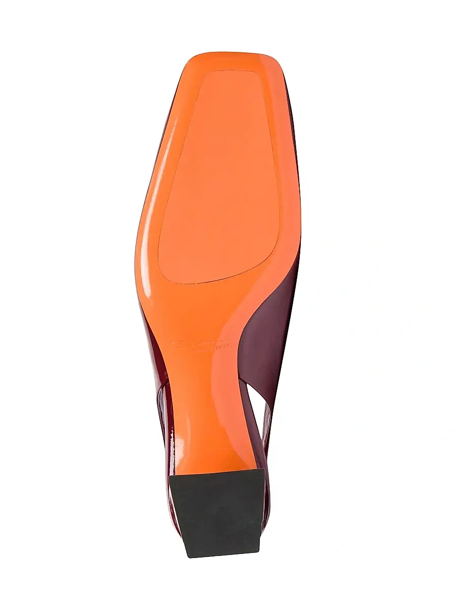 Santoni Women's 50MM Patent Leather Block-Heel Pumps | Thumbnail 6 Santoni Women's 50MM Patent Leather Block-Heel Pumps | Thumbnail 6