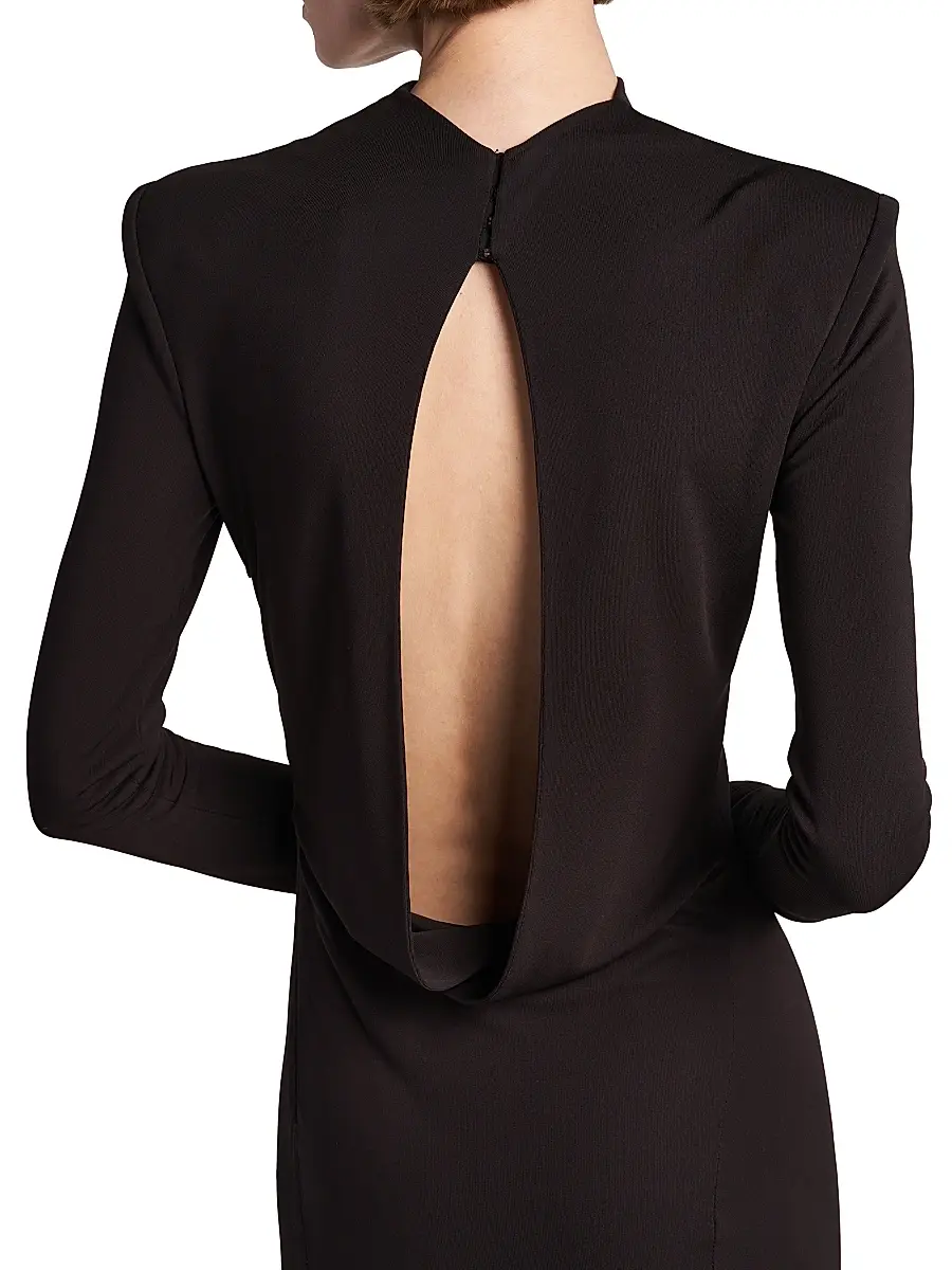 Tom Ford Women's Crepe Jersey Cut-Out Back Gown | Thumbnail 6