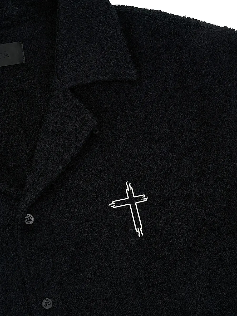 RTA Men's Chaparral Nathan Cotton Oversized Camp Shirt | Thumbnail 3 RTA Men's Chaparral Nathan Cotton Oversized Camp Shirt | Thumbnail 3