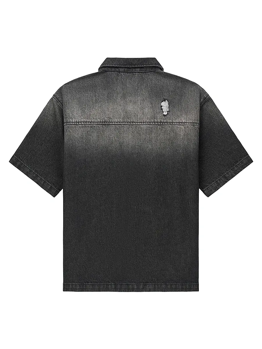RTA Men's Chaparral Denim Zip-Front Shirt | Thumbnail 2 RTA Men's Chaparral Denim Zip-Front Shirt | Thumbnail 2