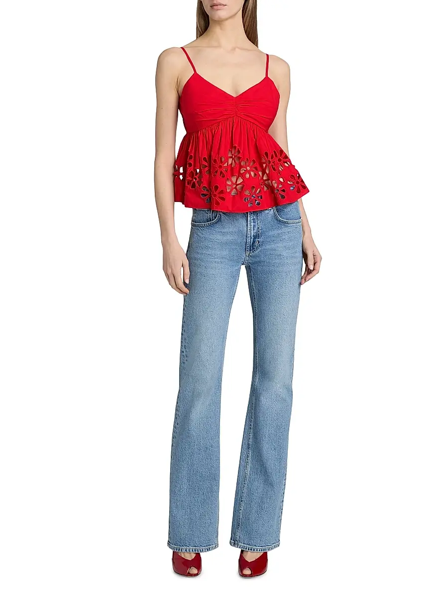 RAILS Women's Meru Embroidered Cut-Out Tank | Thumbnail 2 RAILS Women's Meru Embroidered Cut-Out Tank | Thumbnail 2