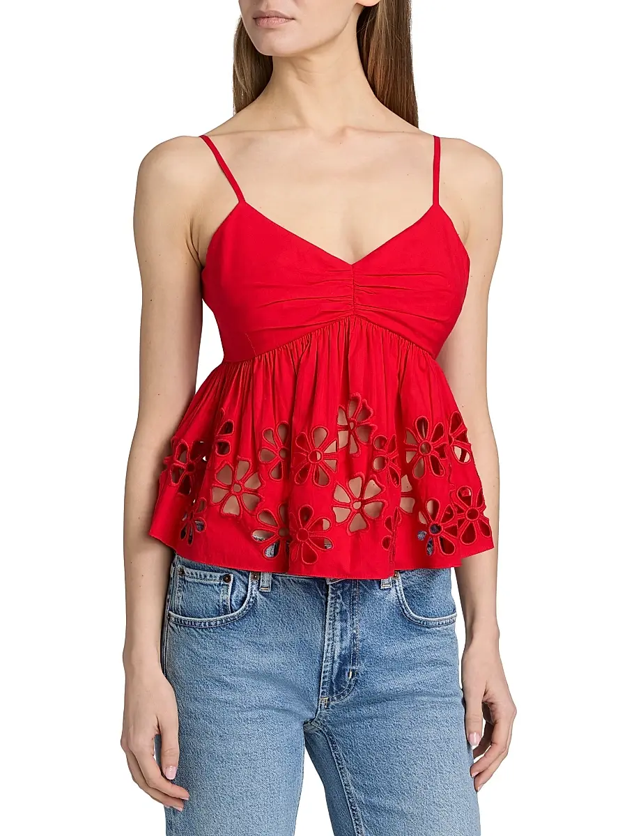 RAILS Women's Meru Embroidered Cut-Out Tank | Thumbnail 3 RAILS Women's Meru Embroidered Cut-Out Tank | Thumbnail 3