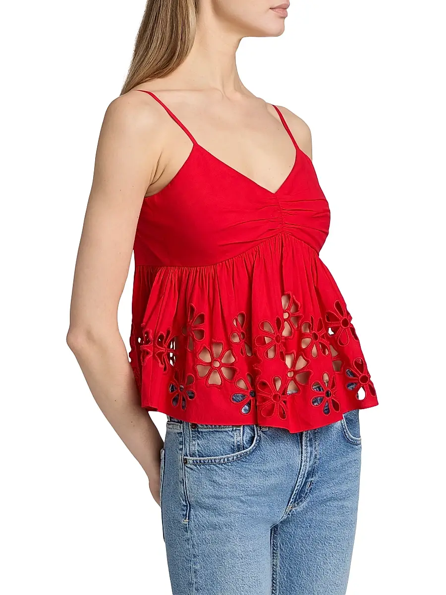 RAILS Women's Meru Embroidered Cut-Out Tank | Thumbnail 4 RAILS Women's Meru Embroidered Cut-Out Tank | Thumbnail 4