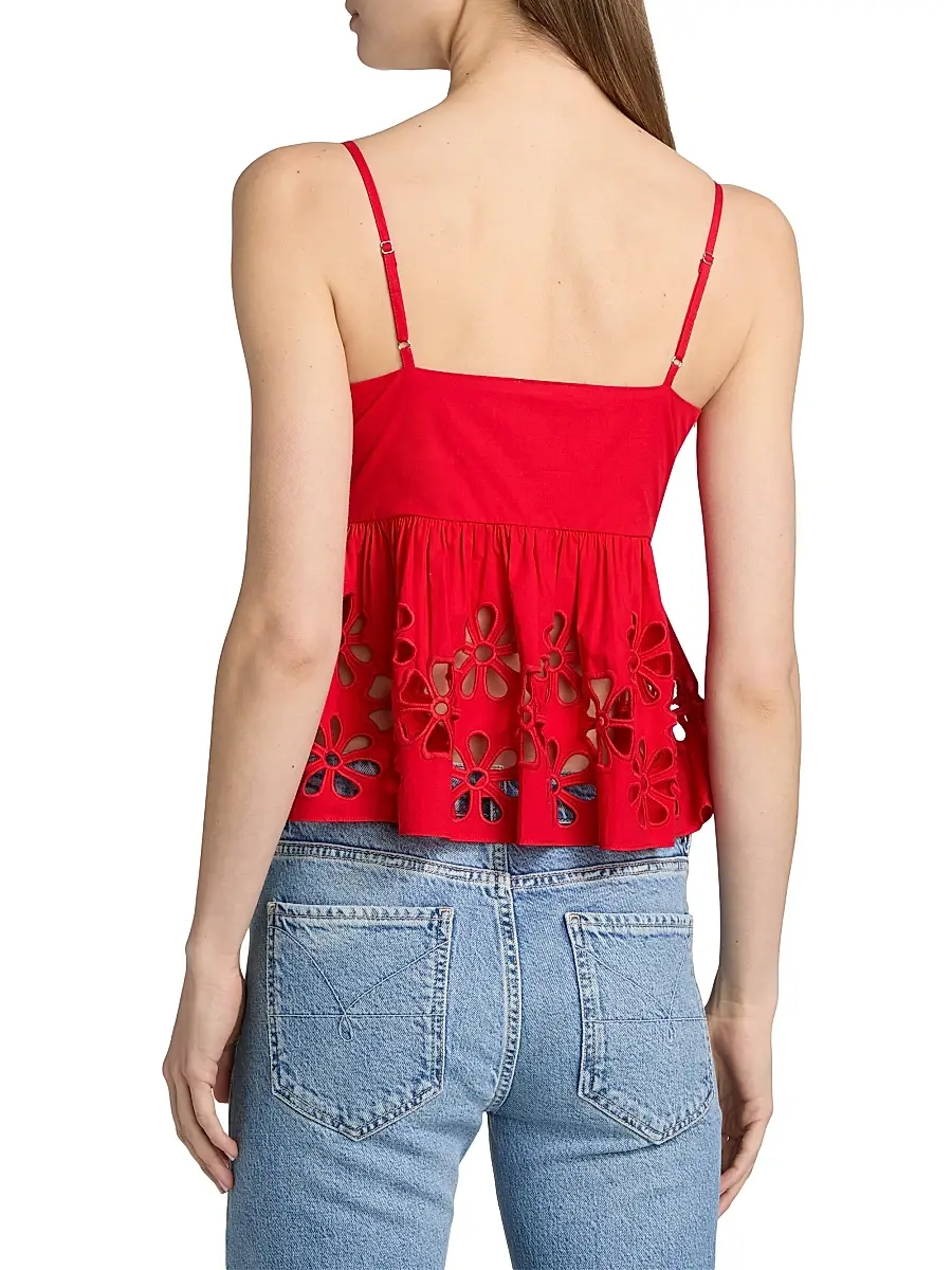 RAILS Women's Meru Embroidered Cut-Out Tank | Thumbnail 5 RAILS Women's Meru Embroidered Cut-Out Tank | Thumbnail 5