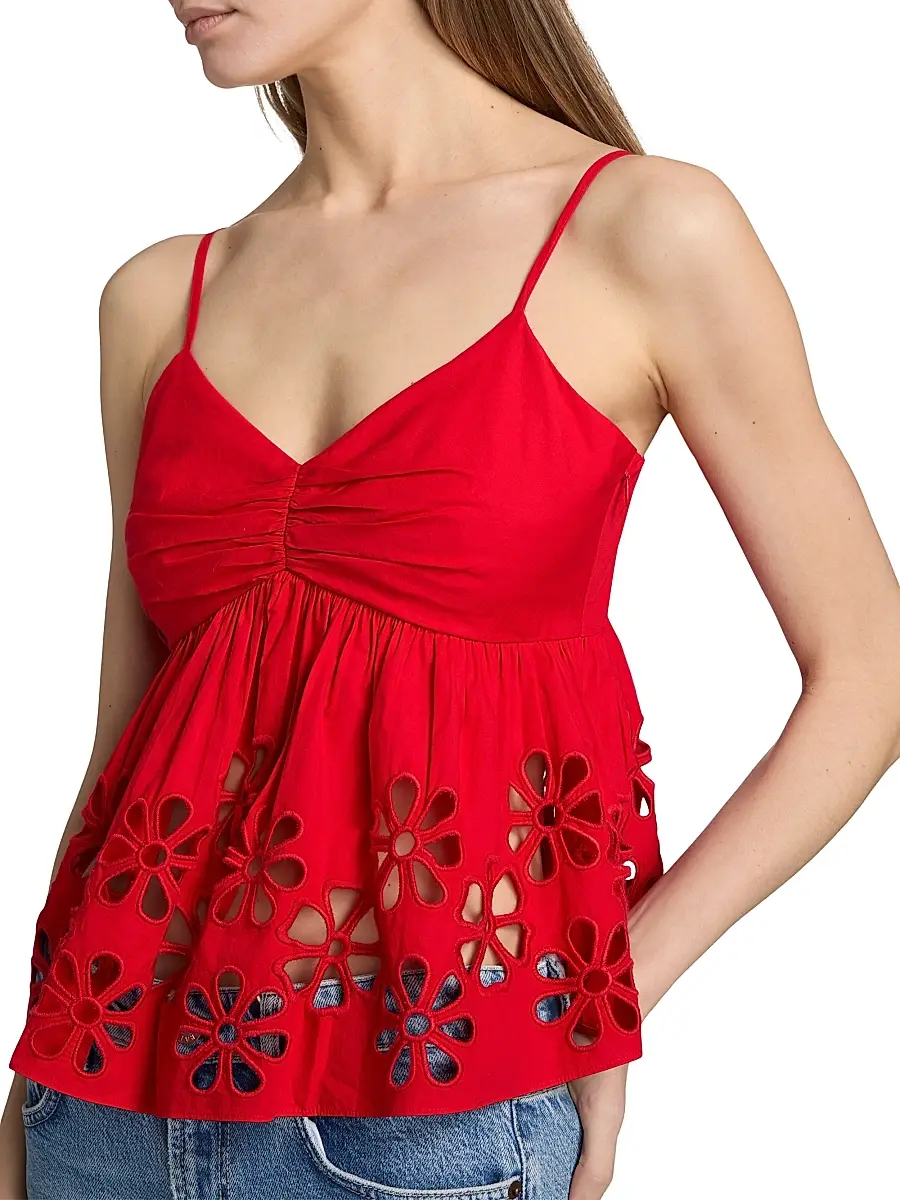 RAILS Women's Meru Embroidered Cut-Out Tank | Thumbnail 6 RAILS Women's Meru Embroidered Cut-Out Tank | Thumbnail 6