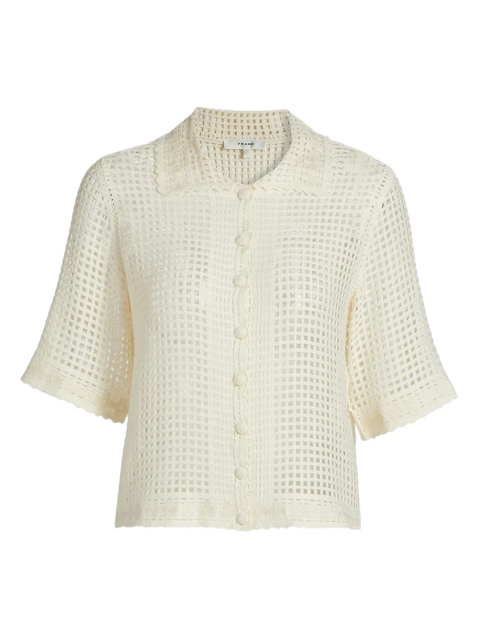 Women's The Crochet Short-Sleeve Top Women's The Crochet Short-Sleeve Top