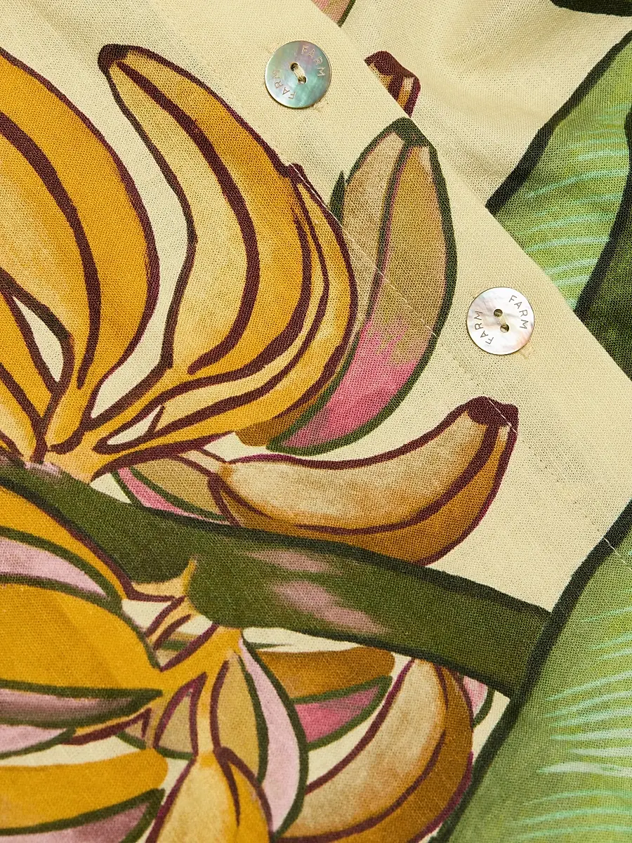Farm Rio Women's Fruit-Print Linen-Blend Shirt | Thumbnail 7 Farm Rio Women's Fruit-Print Linen-Blend Shirt | Thumbnail 7