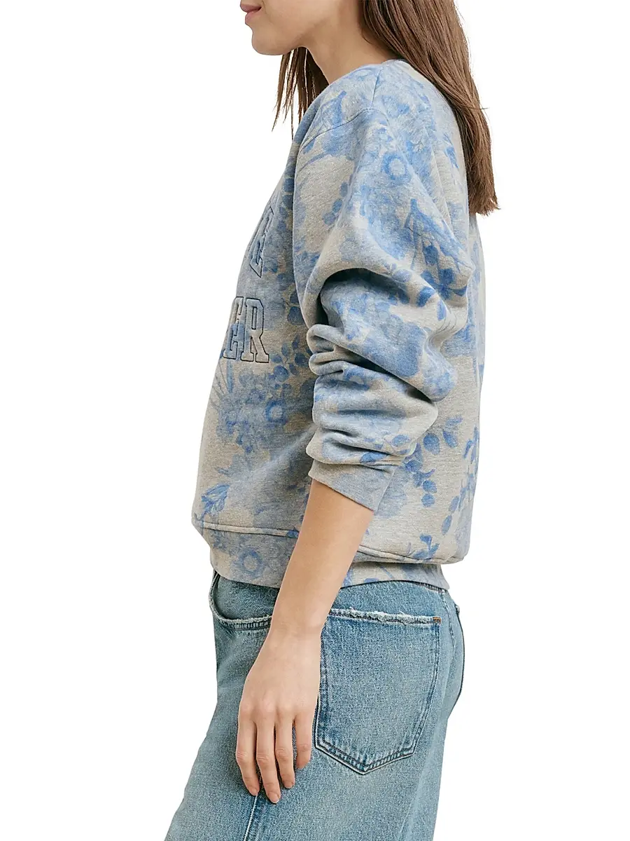 Favorite Daughter Women's The Collegiate Embossed-Logo Sweatshirt | Thumbnail 5