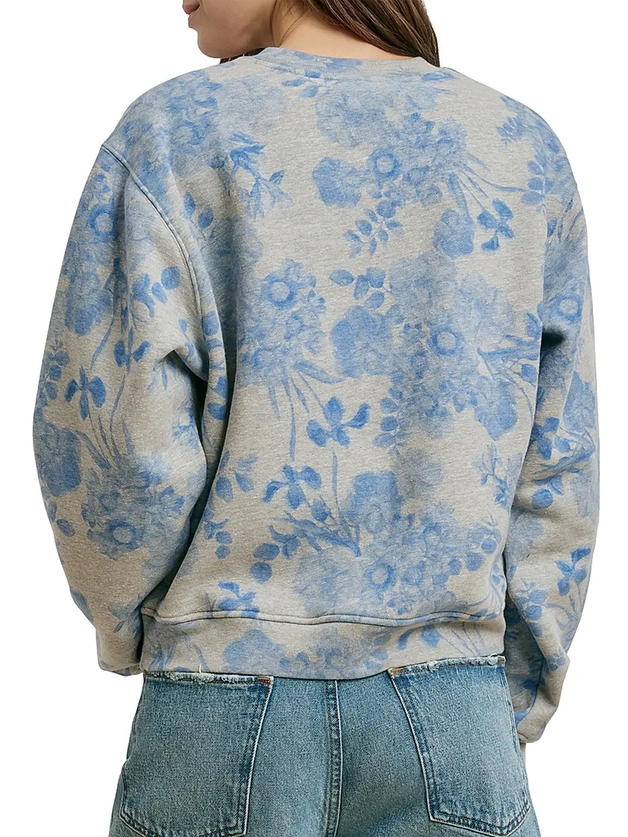 Favorite Daughter Women's The Collegiate Embossed-Logo Sweatshirt | Thumbnail 6