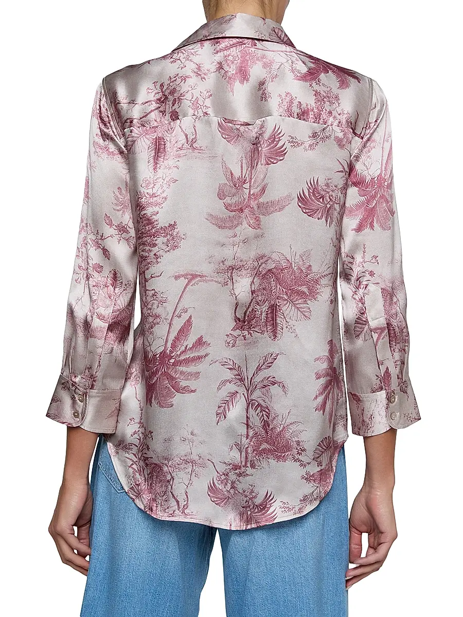 L'Agence Women's Dani Toile Silk Shirt | Thumbnail 5 L'Agence Women's Dani Toile Silk Shirt | Thumbnail 5
