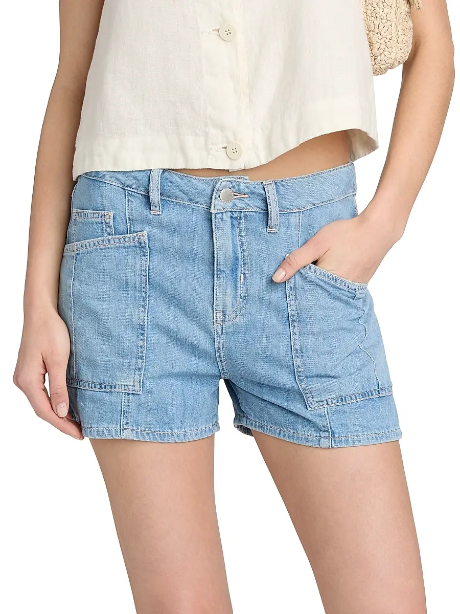 L'Agence Women's Kyra Cotton High-Rise Denim Shorts | Thumbnail 3 L'Agence Women's Kyra Cotton High-Rise Denim Shorts | Thumbnail 3