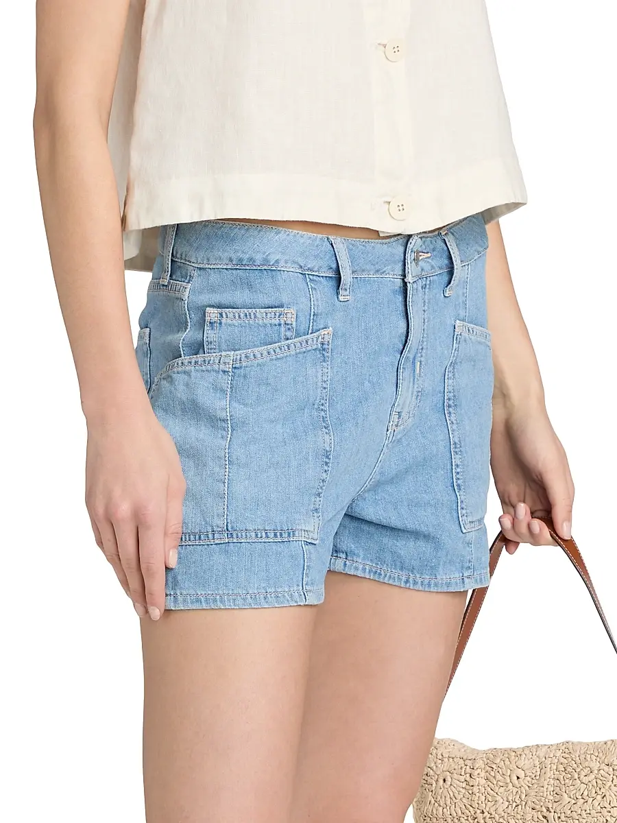 L'Agence Women's Kyra Cotton High-Rise Denim Shorts | Thumbnail 4 L'Agence Women's Kyra Cotton High-Rise Denim Shorts | Thumbnail 4
