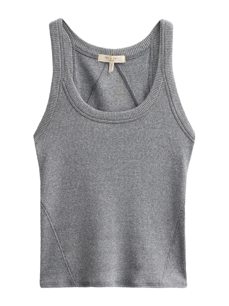 rag & bone Women's The Essential Rib Wide String Tank