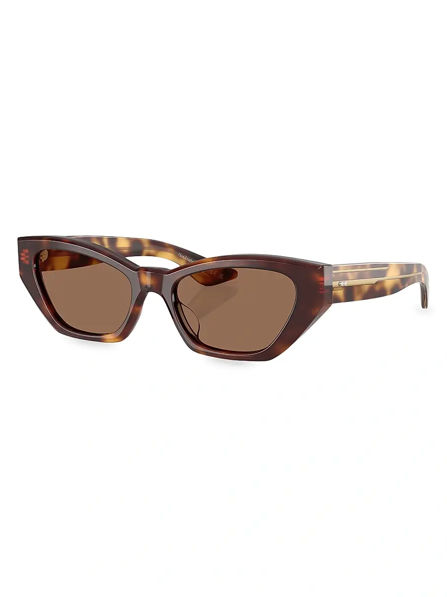 Oliver Peoples Women's x Khaite 53MM Cat-Eye Sunglasses - Brown | Image 1 Oliver Peoples Women's x Khaite 53MM Cat-Eye Sunglasses - Brown | Image 1