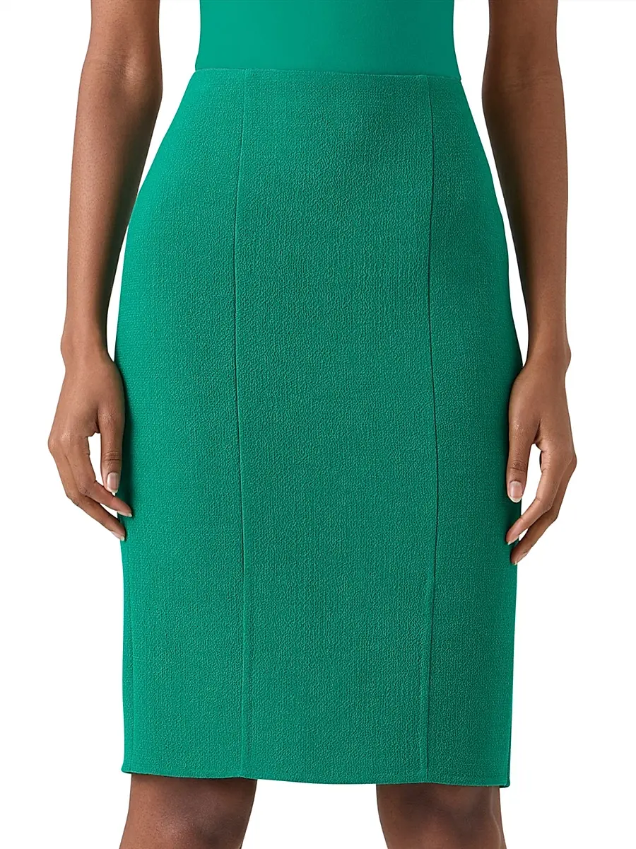 Akris Women's Double-Face Crepe Wool Pencil Skirt | Thumbnail 3 Akris Women's Double-Face Crepe Wool Pencil Skirt | Thumbnail 3