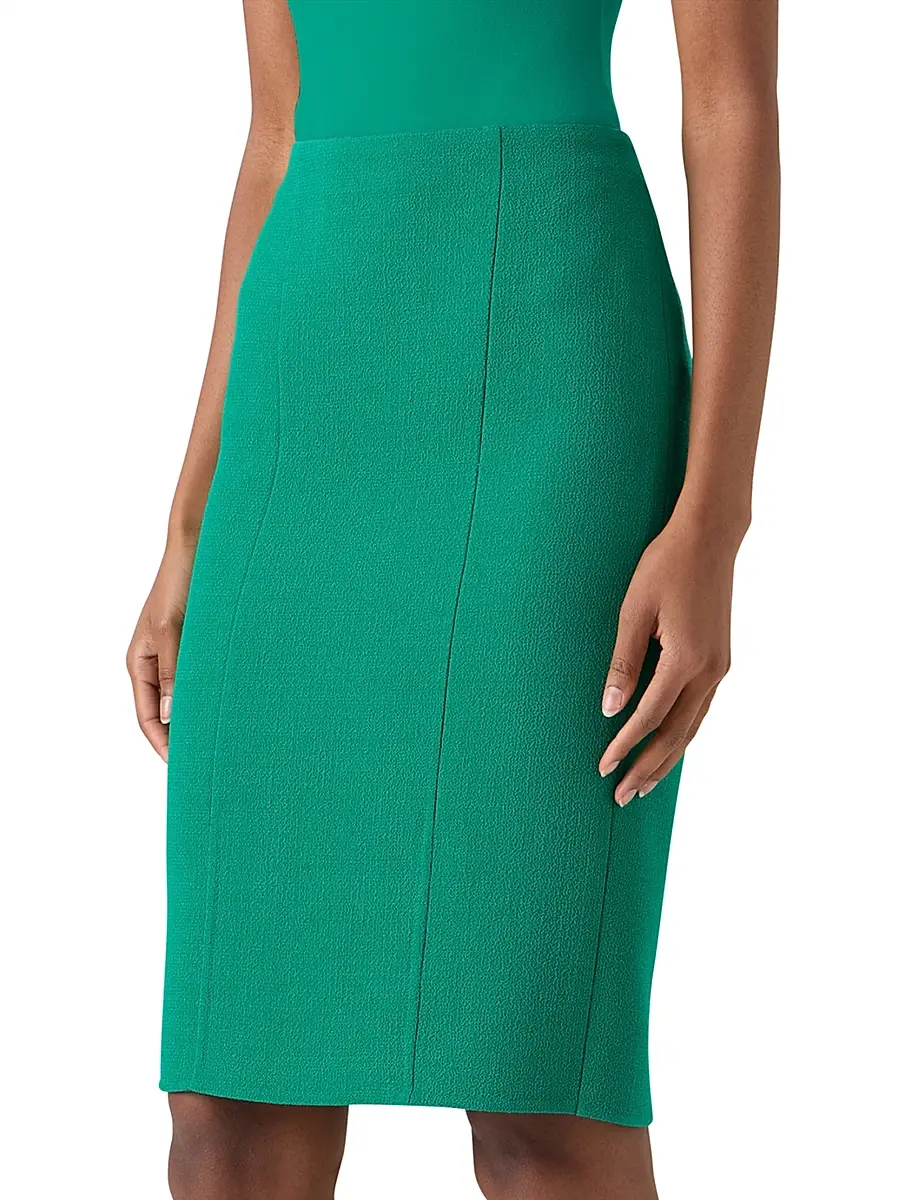 Akris Women's Double-Face Crepe Wool Pencil Skirt | Thumbnail 4 Akris Women's Double-Face Crepe Wool Pencil Skirt | Thumbnail 4