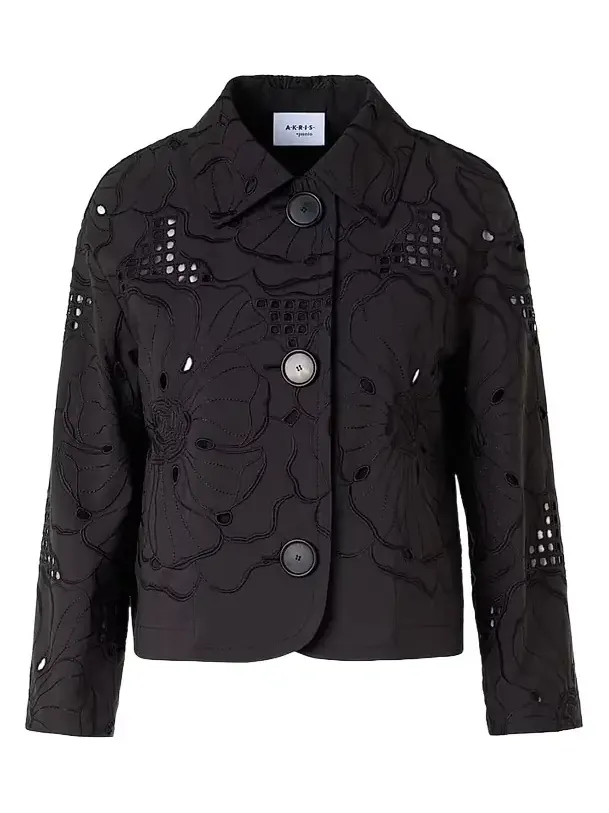 Women's Flower Eyelet Poplin Jacket