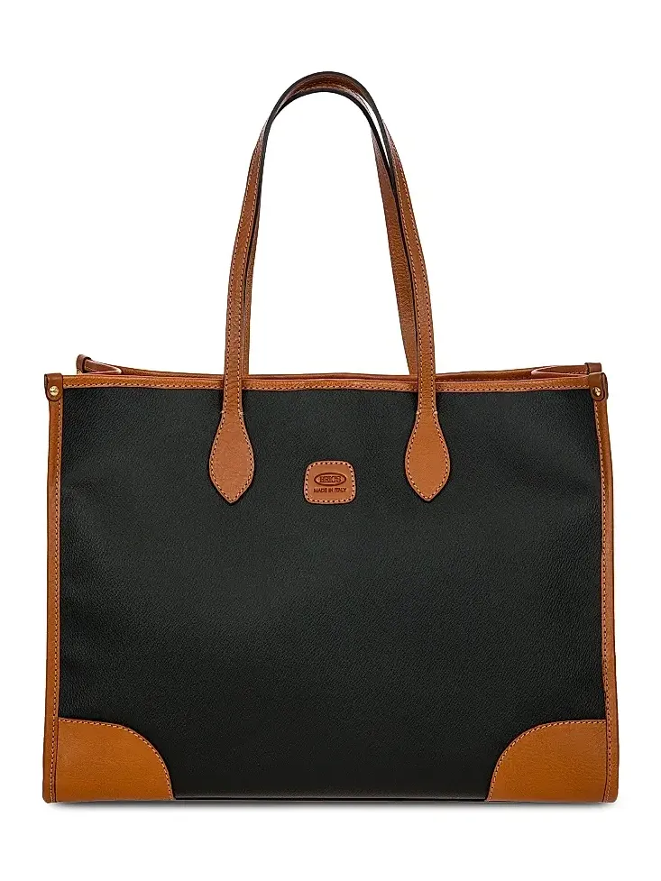Men's Firenze Leather-Trim Tote Bag Men's Firenze Leather-Trim Tote Bag