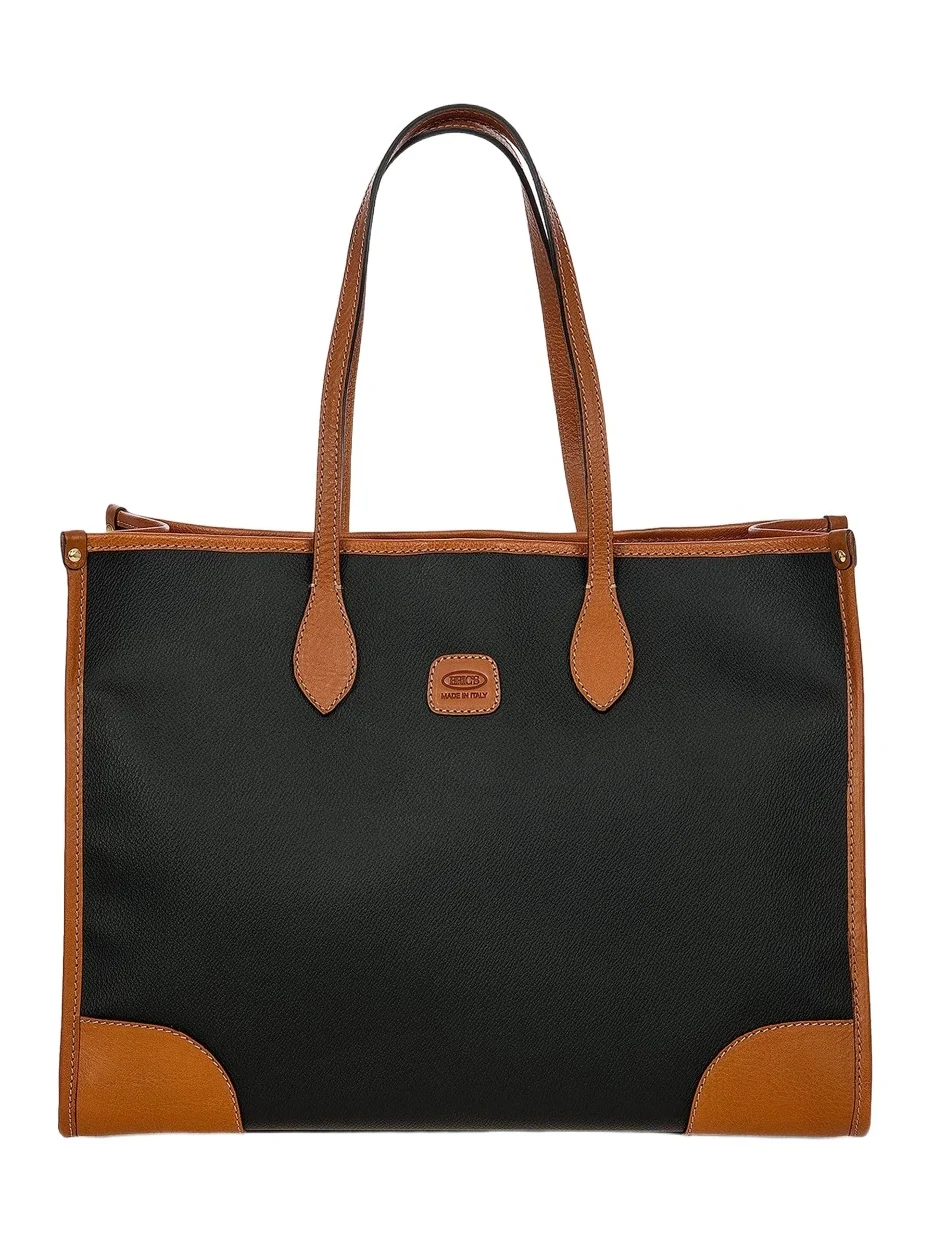 Men's Firenze Leather-Trim Tote Bag