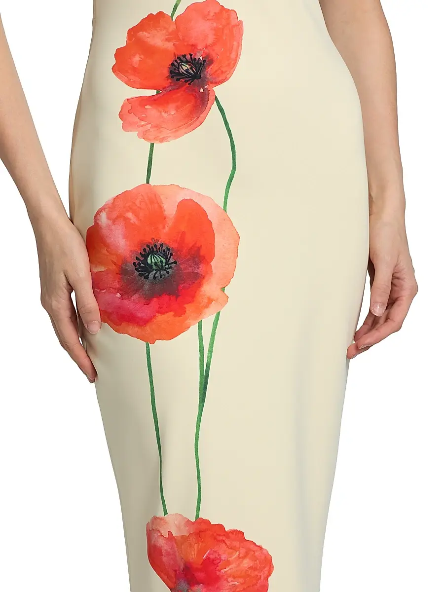 Chiara Boni La Petite Robe Women's Gudrum Peony Trumpet Gown | Thumbnail 6 Chiara Boni La Petite Robe Women's Gudrum Peony Trumpet Gown | Thumbnail 6