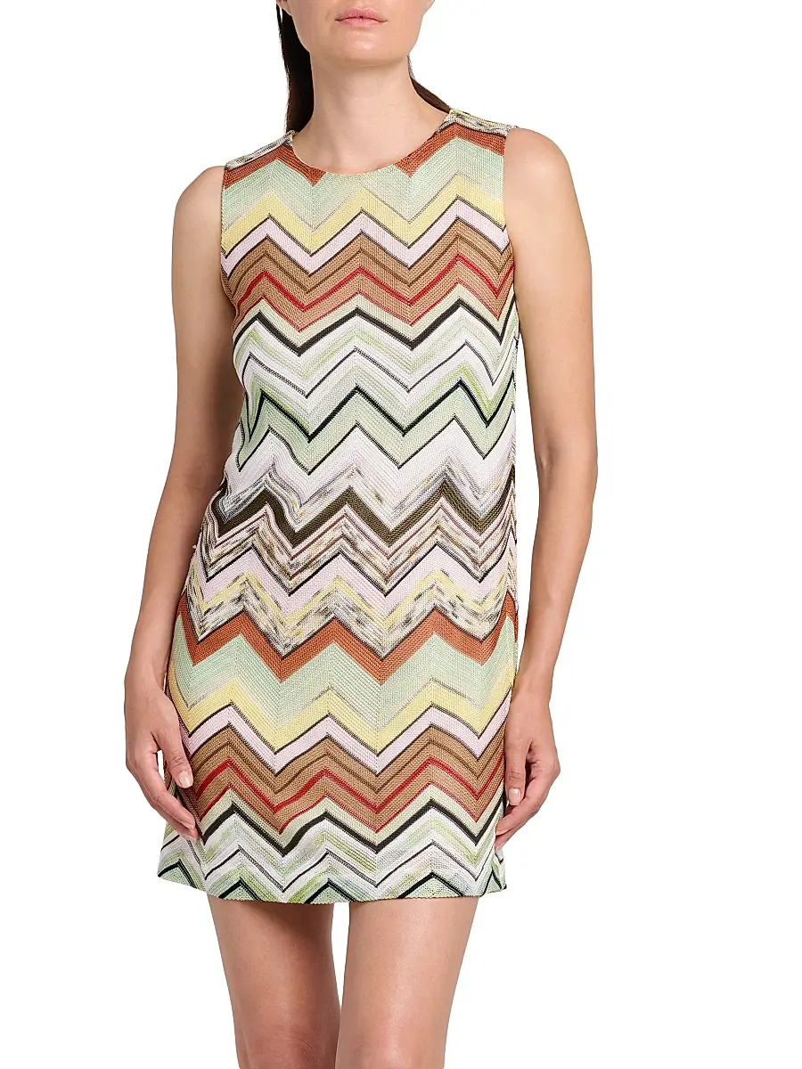 Missoni Women's Zigzag Shift Minidress | Thumbnail 3 Missoni Women's Zigzag Shift Minidress | Thumbnail 3