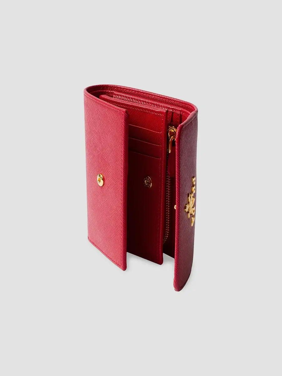 Prada Women's Small Saffiano Leather Wallet | Thumbnail 4