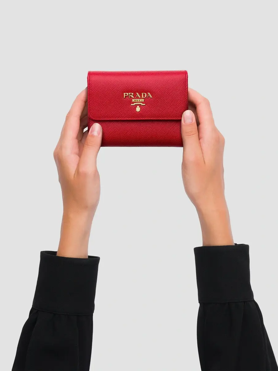 Prada Women's Small Saffiano Leather Wallet | Thumbnail 6