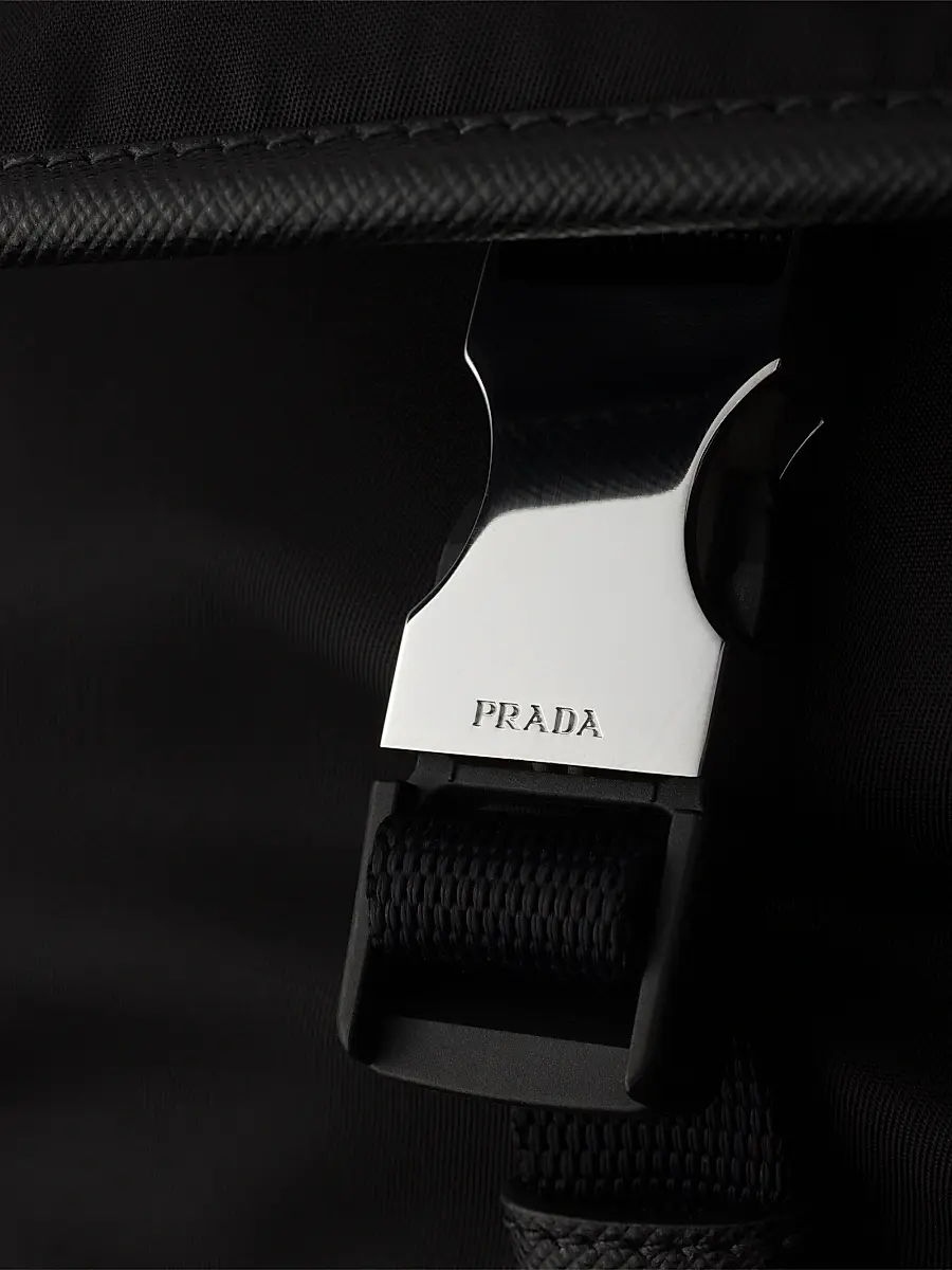 Prada Men's Re-Nylon and Saffiano Leather Shoulder Bag | Thumbnail 7 Prada Men's Re-Nylon and Saffiano Leather Shoulder Bag | Thumbnail 7