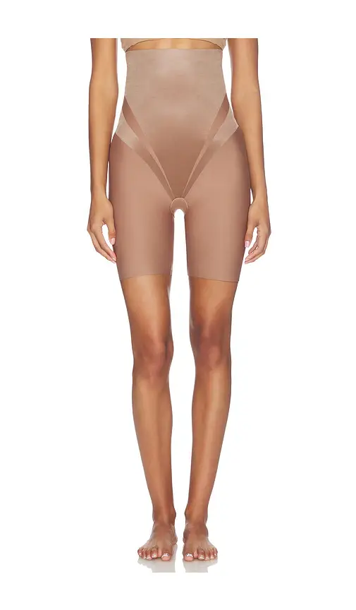 Spanx Spanxsculpt Transform High Waisted Mid Thigh Short | Image 1 Spanx Spanxsculpt Transform High Waisted Mid Thigh Short | Image 1
