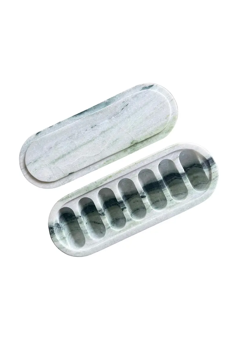 X Revolve Green Jade Marble Pill Box X Revolve Green Jade Marble Pill Box
