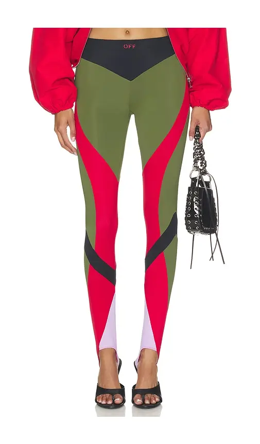 OFF-WHITE Ly Color Block Legging | Image 1 OFF-WHITE Ly Color Block Legging | Image 1