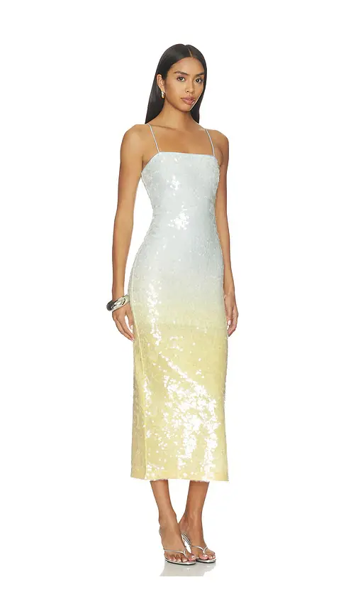 Alice + Olivia Alice + Olivia Delora Sequin Strapless Midi Dress | Thumbnail 3 Alice + Olivia Alice + Olivia Delora Sequin Strapless Midi Dress | Thumbnail 3