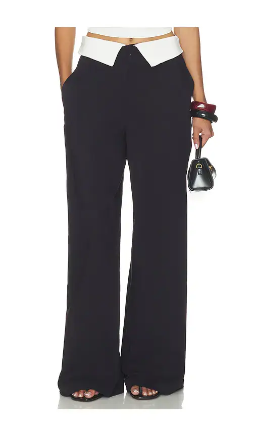 WeWoreWhat Fold-over Waist Trouser | Image 1 WeWoreWhat Fold-over Waist Trouser | Image 1