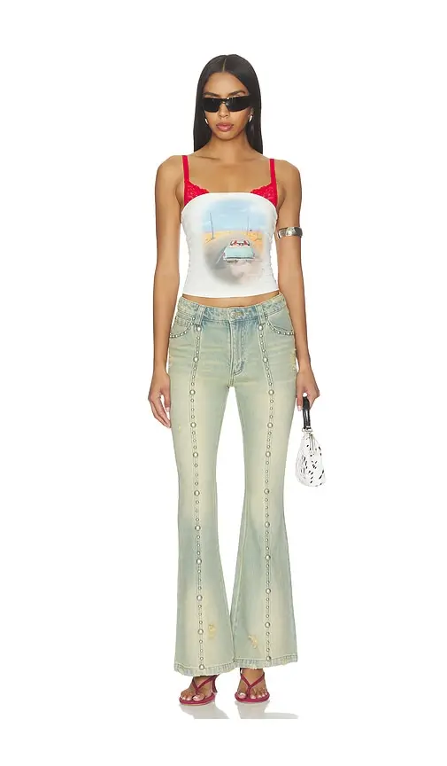 Markgong Loveride Retro Print Tube Top | Thumbnail 4