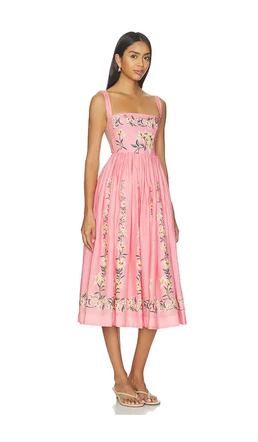 Agua by Agua Bendita Mielero Midi Dress | Thumbnail 2