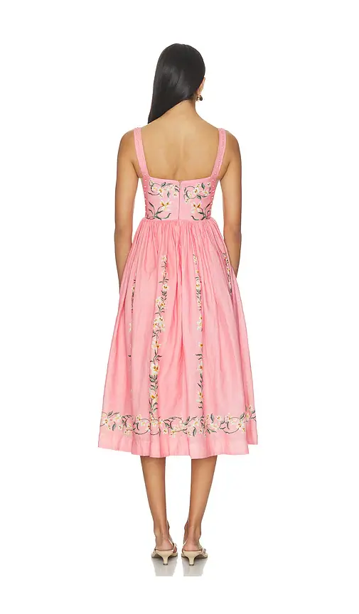 Agua by Agua Bendita Mielero Midi Dress | Thumbnail 3