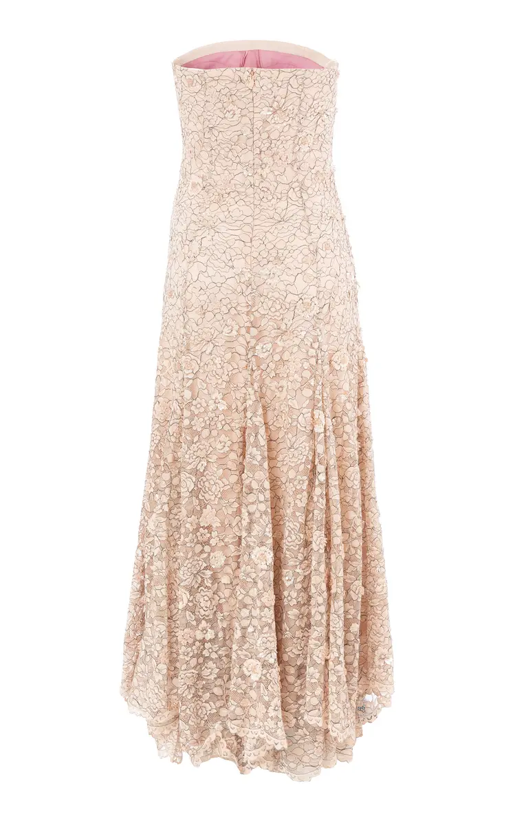 La Fuori Ballet Rose Embellished Lace Midi Dress | Thumbnail 6