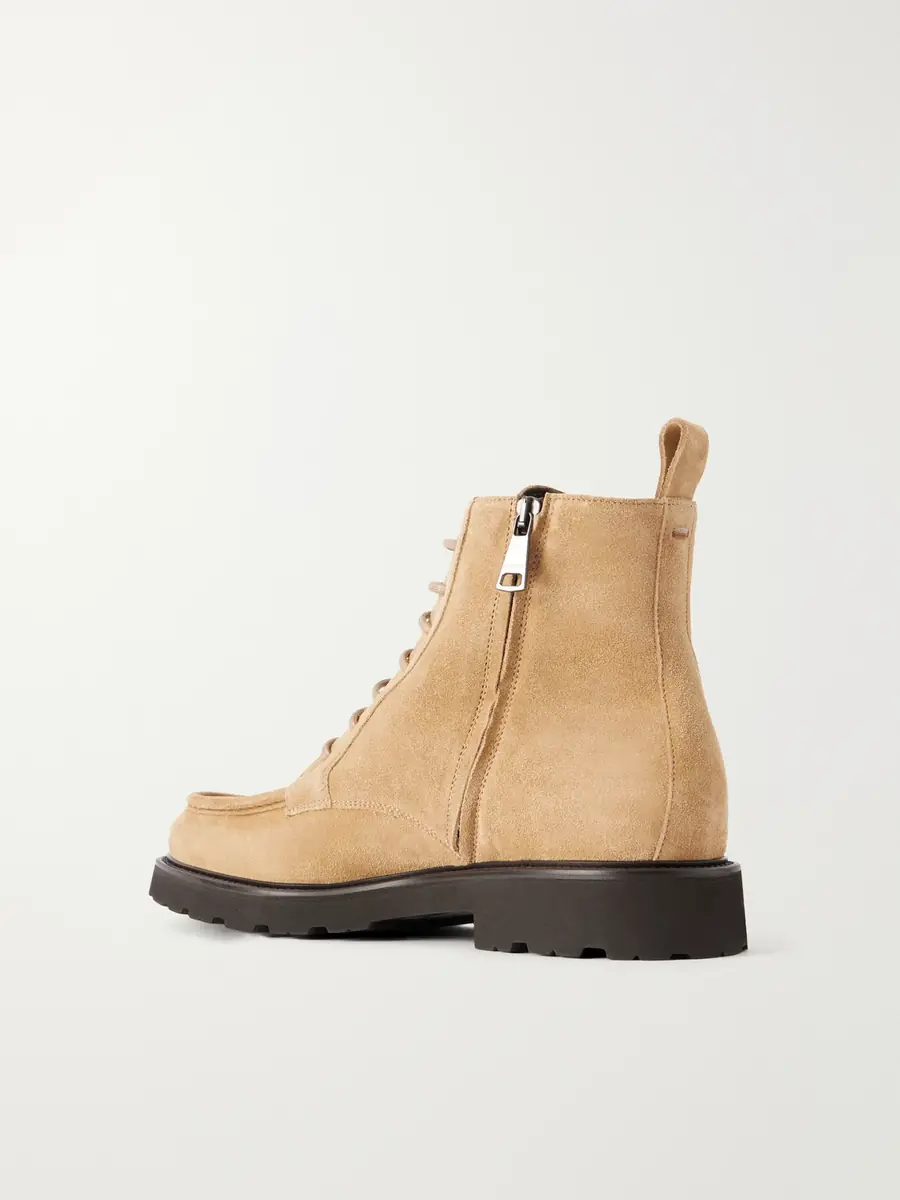 Canali Suede Lace-Up Boots - Men | Thumbnail 4 Canali Suede Lace-Up Boots - Men | Thumbnail 4