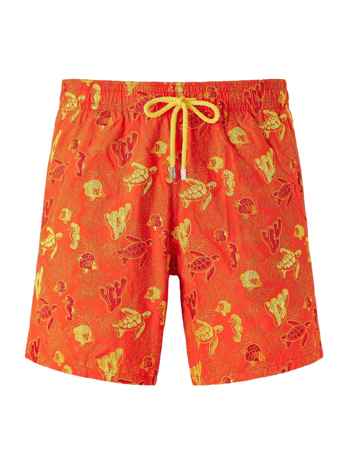 Vilebrequin Mistral Straight-Leg Mid-Length Embroidered Swim Shorts - Men