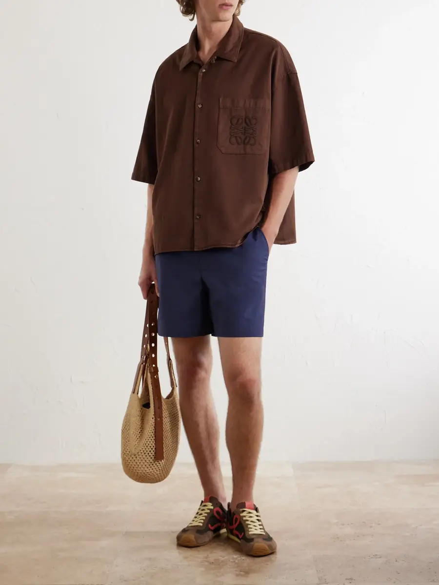Loewe Paula's Ibiza Straight-Leg Cotton-Blend Shorts - Men | Thumbnail 2 Loewe Paula's Ibiza Straight-Leg Cotton-Blend Shorts - Men | Thumbnail 2
