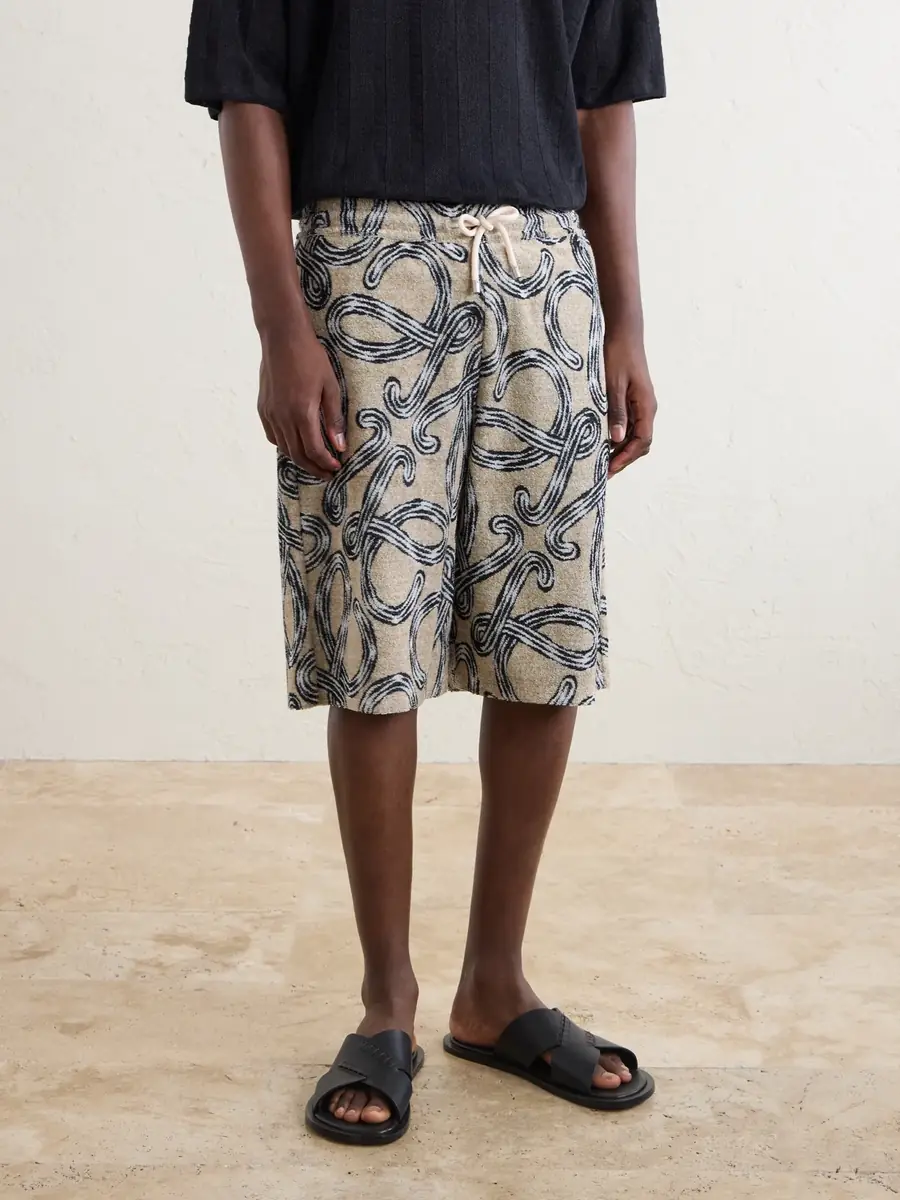 Loewe Paula's Ibiza Straight-Leg Printed Cotton-Blend Shorts - Men | Thumbnail 3 Loewe Paula's Ibiza Straight-Leg Printed Cotton-Blend Shorts - Men | Thumbnail 3