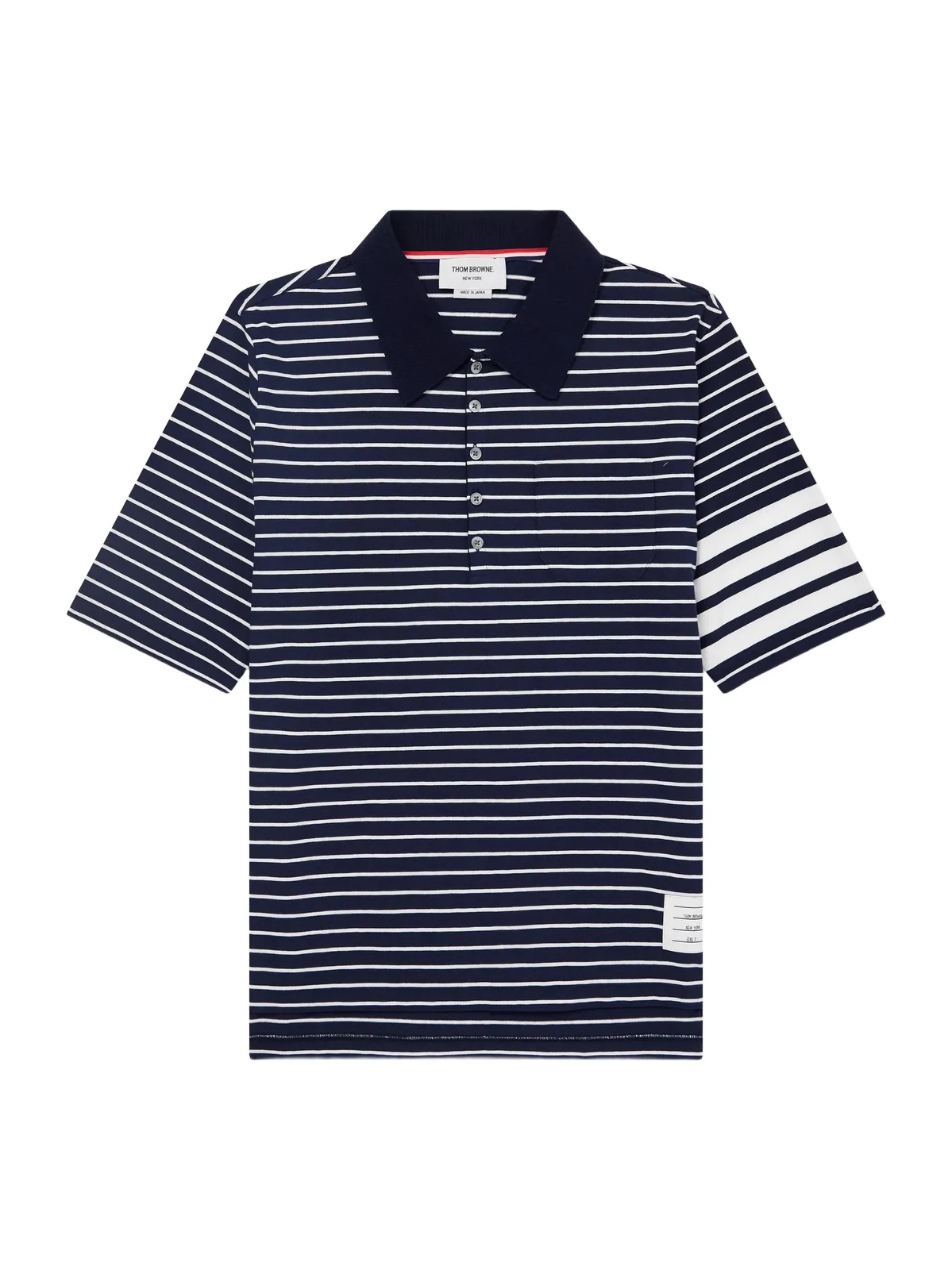 Striped Logo-Appliqué Cotton-Blend Terry Polo Shirt - Men Striped Logo-Appliqué Cotton-Blend Terry Polo Shirt - Men