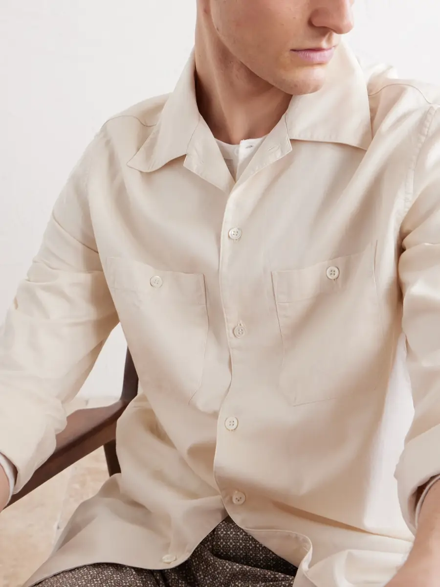 Brunello Cucinelli Cotton-Poplin Shirt - Men | Thumbnail 5